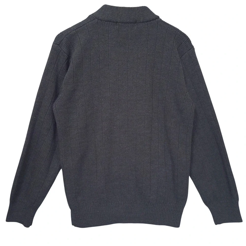 Vtg Northern Isles Full Zip Cardigan‎ Sweater Mens M Green Pockets Grandpacore